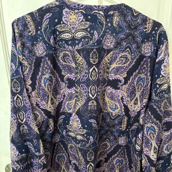 Lane Bryant purple blouse - Picture 3 of 5